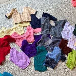 Colorful Assorted Sari Blouses Collection
